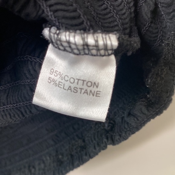 Brandy Melville Black Elasticated Ruched Off Shoulder Crop Top - Picture 5 of 11